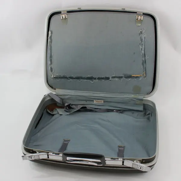 Samsonite Silhouette Charcoal Gray Hard Case Suitcase 20x15x7 FLAWED