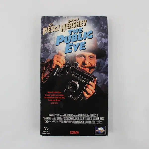 The Public Eye VHS 1992 Joe Pesci Barbara Hershey MCA Universal #81284