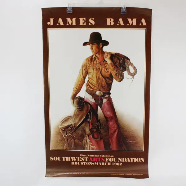 James Bama Butch Kelly Bronc Rider Southwest Arts Fdn Houston 1982 Exhibition