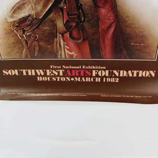 James Bama Butch Kelly Bronc Rider Southwest Arts Fdn Houston 1982 Exhibition
