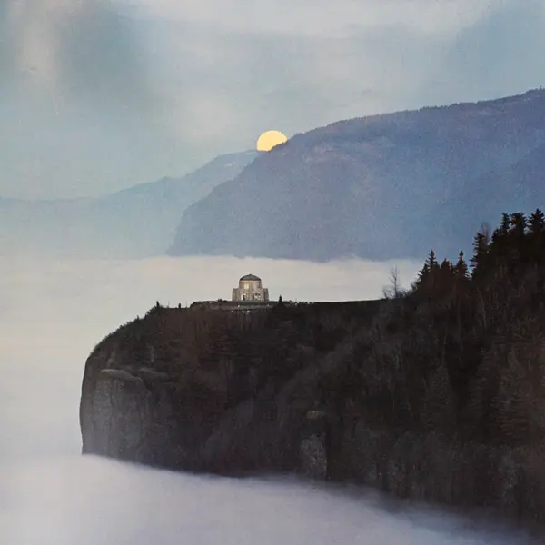 Vintage 1981 Gary Braasch Vista House Columbia River Gorge Oregon Poster 20.5x28