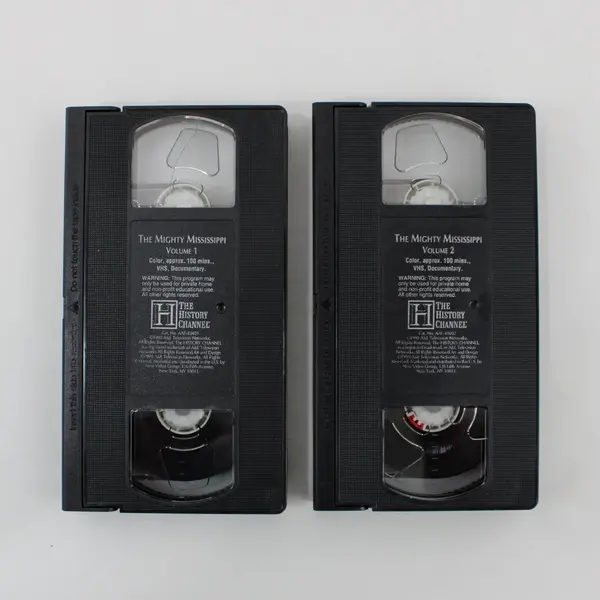 The Mighty Mississippi VHS 1998 History Channel/A&E 2-Tape Documentary Set