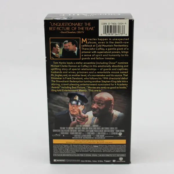 The Green Mile 2-Tape VHS Set 1999 C2617 Tom Hanks Stephen King