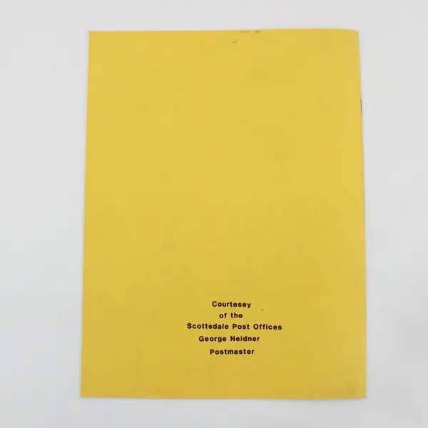 1984 Mack the Mail Sack Scottsdale AZ Post Office Coloring Book Loren C Shields