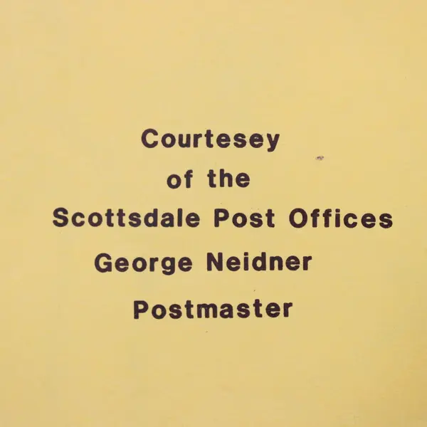 1984 Mack the Mail Sack Scottsdale AZ Post Office Coloring Book Loren C Shields