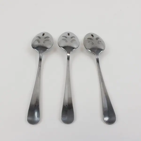 Farberware Brookfield Stainless Steel Pierced Serving Spoons Set of 3