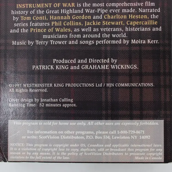 Westminster King Productions Instrument of War Doc Ladies From Hell Pt1 VHS 1997