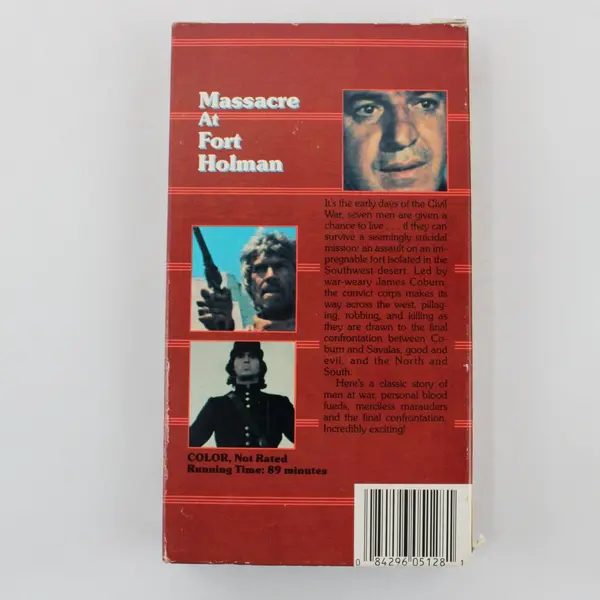 Massacre at Fort Holman VHS Movie 1989, #5128 Telly Savalas, James Coburn 