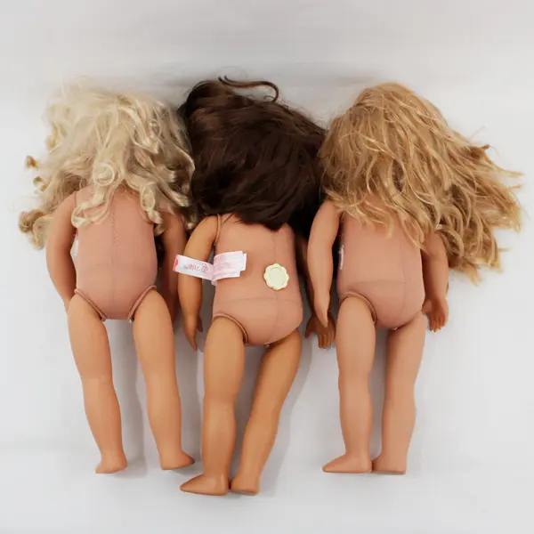 Lot of 3 Our Generation 18-Inch Dolls Brunette Blonde Pre-Owned