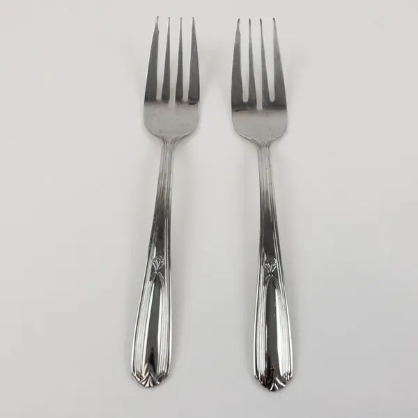Farberware Q188 Stainless Steel Salad Forks Set of 2 6.75 Inch