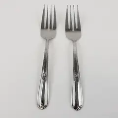 Farberware Q188 Stainless Steel Salad Forks Set of 2 6.75 Inch