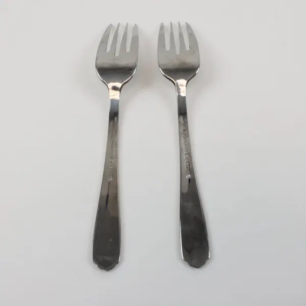 Farberware Q188 Stainless Steel Salad Forks Set of 2 6.75 Inch