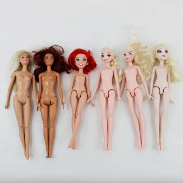 Lot of 6 Fashion Dolls for Parts Repair DIY Crafts