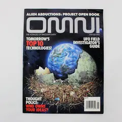 OMNI Magazine Winter 1995 Featuring Alien Abductions Project Open Book 