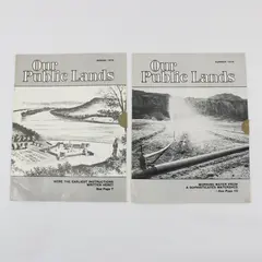 Lot of 2 Our Public Lands Dept of Interior Publication Spring & Summer 1974 