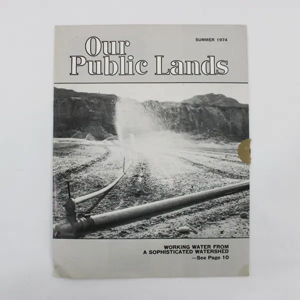 Lot of 2 Our Public Lands Dept of Interior Publication Spring & Summer 1974 