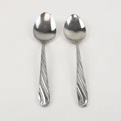 Farberware Swirl Stainless Steel Teaspoons Set of 2