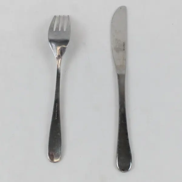 Lot of 2 Oneida Aintree Stainless Steel Flatware Knife & Dinner Fork