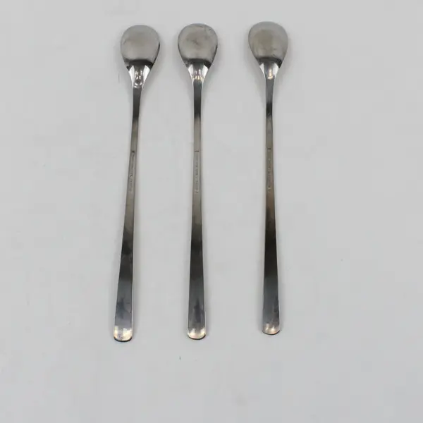 Set of 3 WMF Edelstahl Rostfrei Cocktail Spoons Stainless Steel