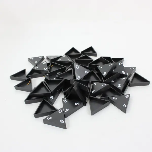 Tri-Ominos Triangle Domino Game Tile Matching Family Board Game