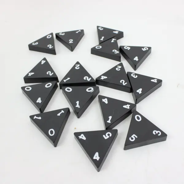Tri-Ominos Triangle Domino Game Tile Matching Family Board Game