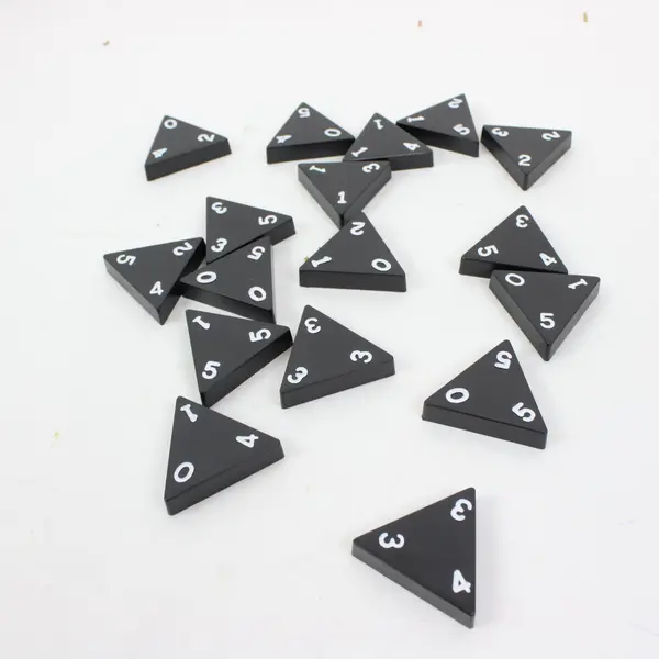 Tri-Ominos Triangle Domino Game Tile Matching Family Board Game