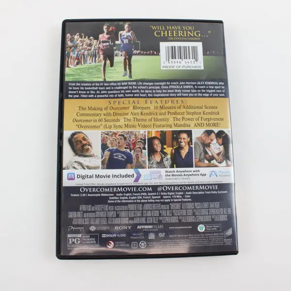Overcomer DVD Movie 2019 Inspirational Sports Drama, #54531 