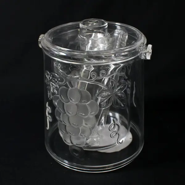 Roam 3 Piece Acrylic Ice Bucket Bucket Liner Tongs NWT