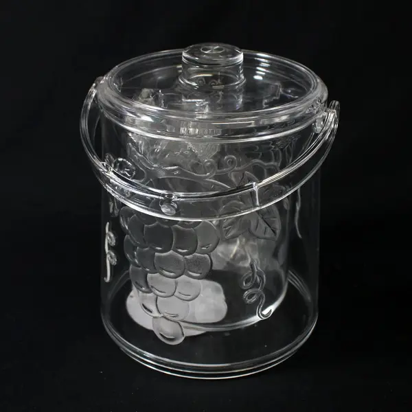 Roam 3 Piece Acrylic Ice Bucket Bucket Liner Tongs NWT