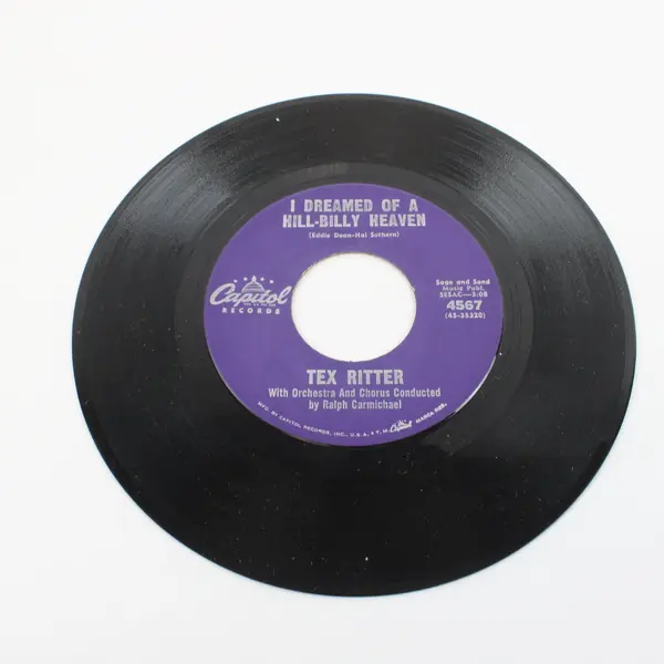 Tex Ritter I Dreamed of a Hill-Billy Heaven/The Wind And The Tree 7" Vinyl 