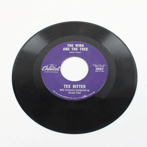Tex Ritter I Dreamed of a Hill-Billy Heaven/The Wind And The Tree 7" Vinyl 