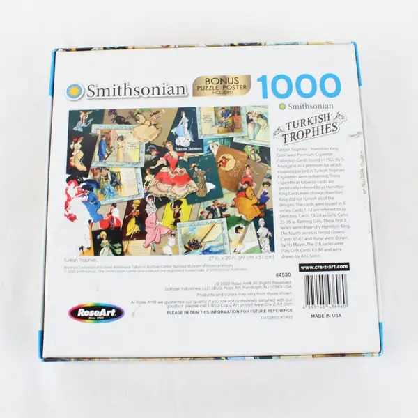 RoseArt Smithsonian #4530 Turkish Trophies 1000 Piece Jigsaw Puzzle