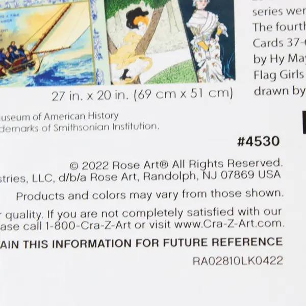 RoseArt Smithsonian #4530 Turkish Trophies 1000 Piece Jigsaw Puzzle