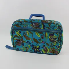 Bantam Travelware Vintage Blue Floral Canvas Overnight Bag
