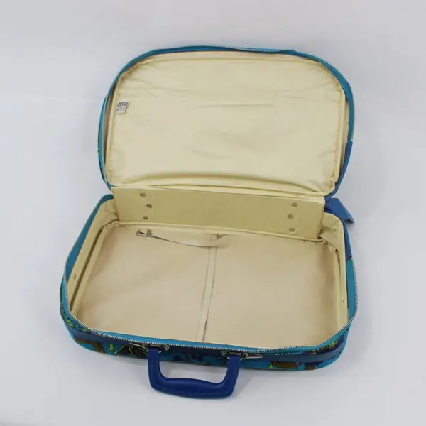 Bantam Travelware Vintage Blue Floral Canvas Overnight Bag