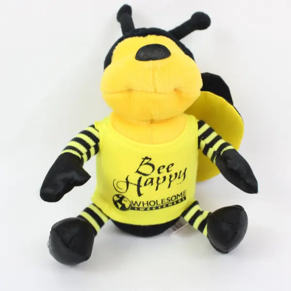 Logo Bear Bee Happy Whole Foods Promotional Plush Bumblebee Stuffed Animal