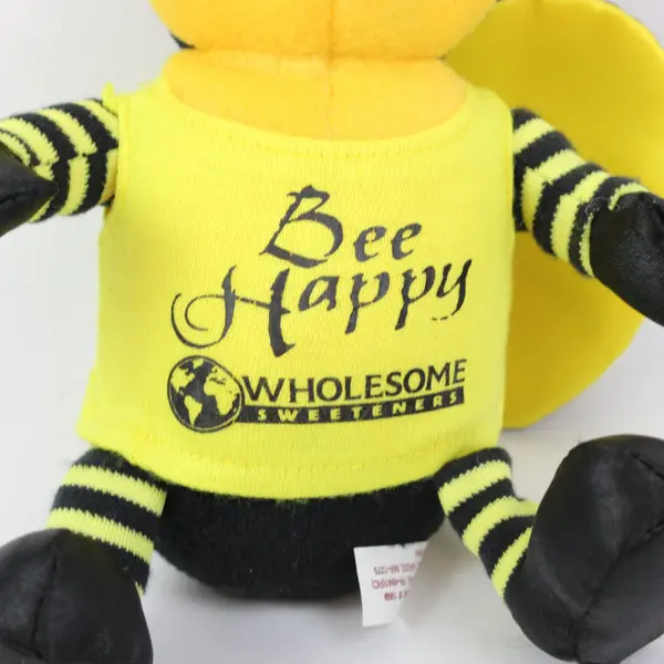 Logo Bear Bee Happy Whole Foods Promotional Plush Bumblebee Stuffed Animal
