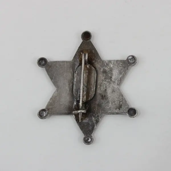 Vintage Metal Pin Back City Marshal  Badge 