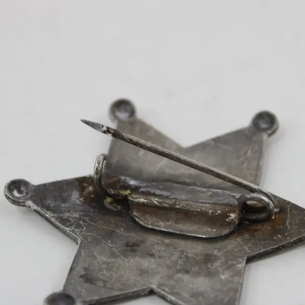 Vintage Metal Pin Back City Marshal  Badge 