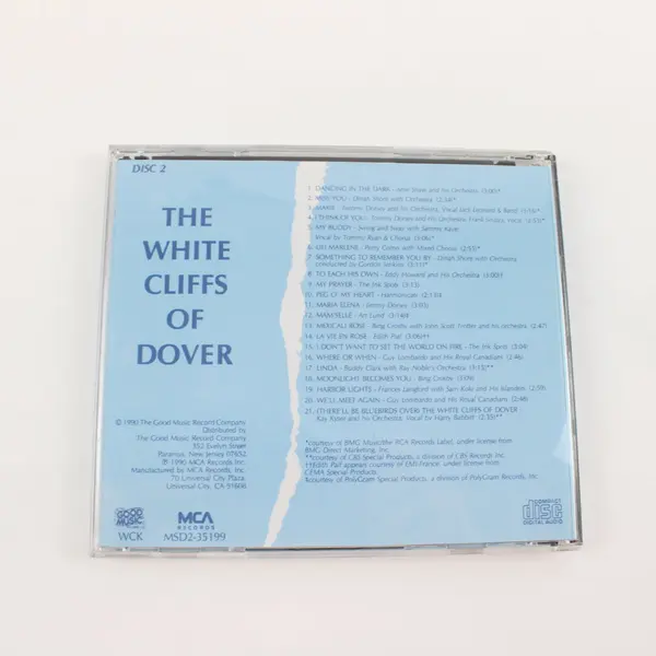 Vtg. The White Cliffs of Dover Various Oldies CD Disc 2, #WCK/MSD2-35199 