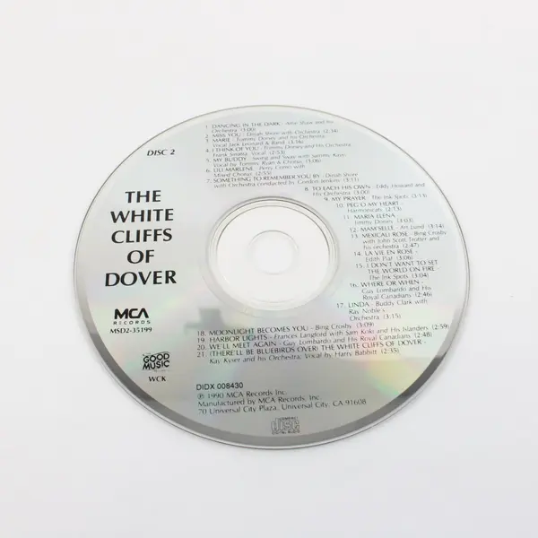 Vtg. The White Cliffs of Dover Various Oldies CD Disc 2, #WCK/MSD2-35199 
