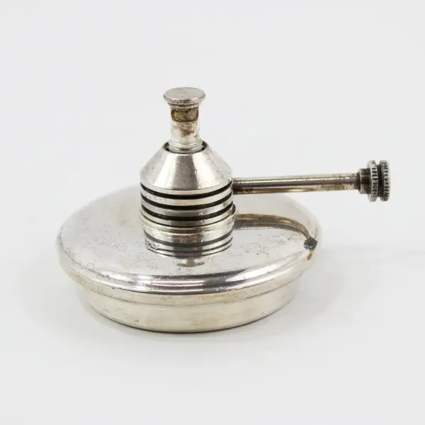 Vintage Silver Plated Alcohol Burning Jewelers Lamp