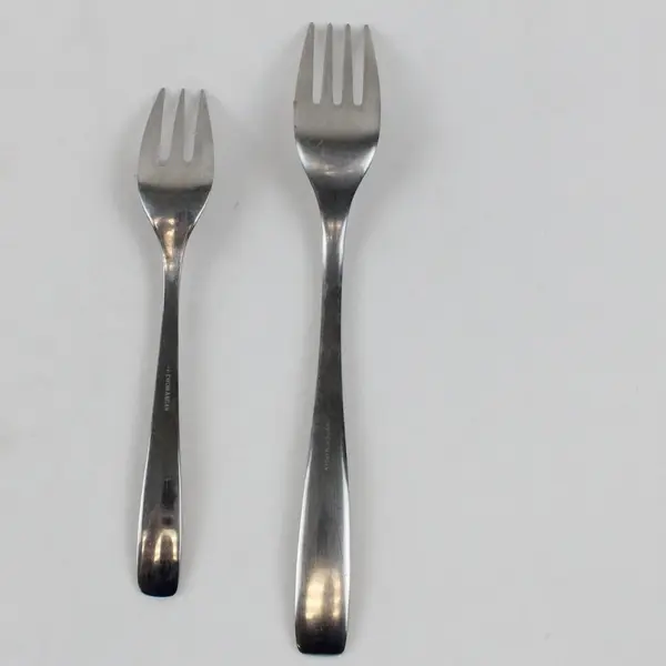 Lot of 2 WMF Cromargan WMF186 Stainless Steel Salad & Dinner Forks