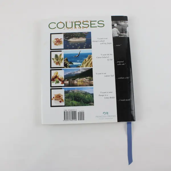 Courses: A Culinary Journey 2009 Princess Cruises Cookbook Signed Alfredo Marzi