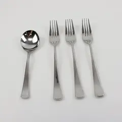 Lot of 4 WMF Cromargan WMF119 Flatware 3 Forks 1 Soup Spoon