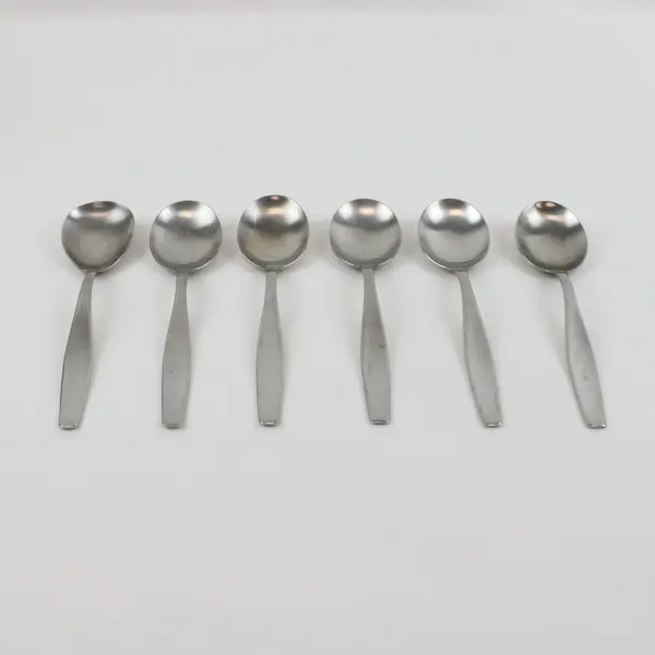 Henckels Azur Stainless Steel Round Soup Spoons Set of 6