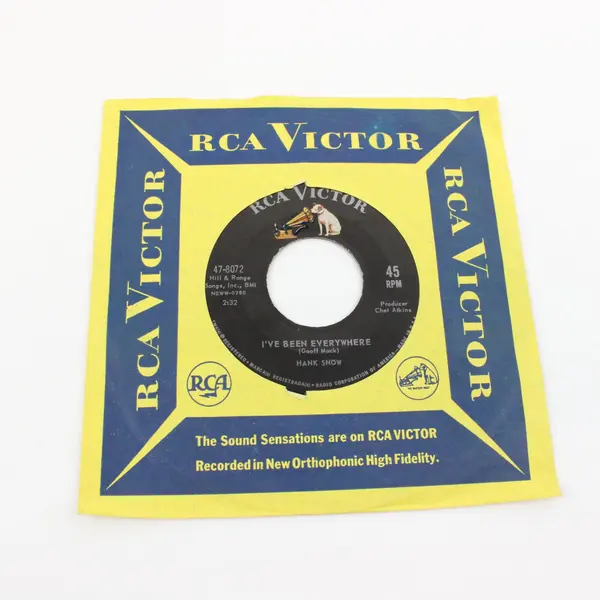 Hank Snow I've Been Everywhere/Ancient History 7" Vinyl Record