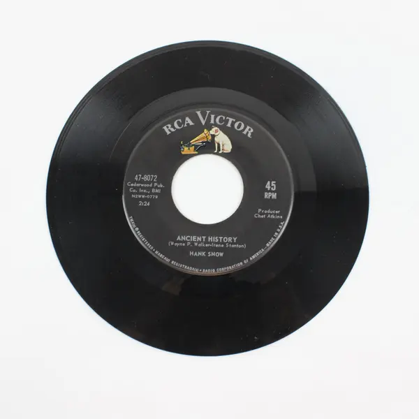 Hank Snow I've Been Everywhere/Ancient History 7" Vinyl Record