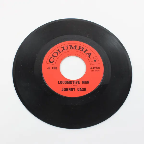 Johnny Cash Girl In Saskatoon/Locomotive Man 7" Vinyl Record