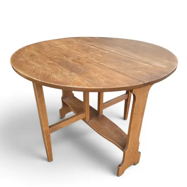 Vintage Oak Oval Gateleg Drop Leaf Folding Dining Table - Local Pickup Only